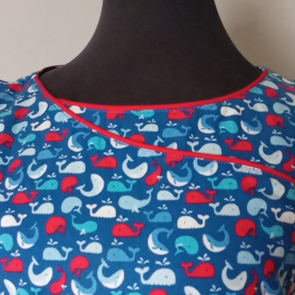 Retrolicious 1950s style pinup whale print knee length dress small - Picture 7 of 8